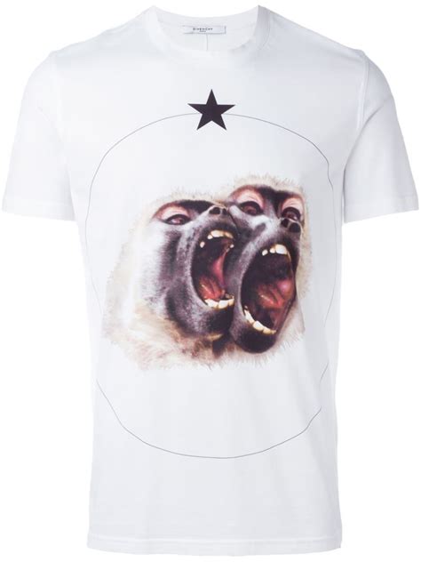 givenchy monkey brothers white|Givenchy Monkey Brothers Tee .